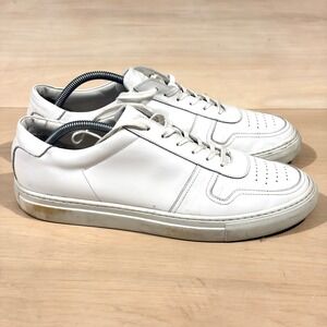 Artisan Lab Essential Sneakers Shoes White Leather Made in Italy Men Size 43